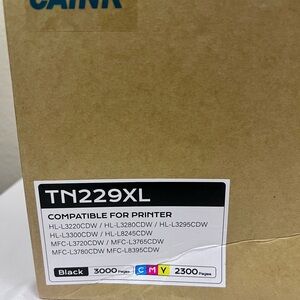 4 Pack TN229XL Toner HIgh Yield For Brother MFC-L3780cdw HL-L3280cdw L3220cdw